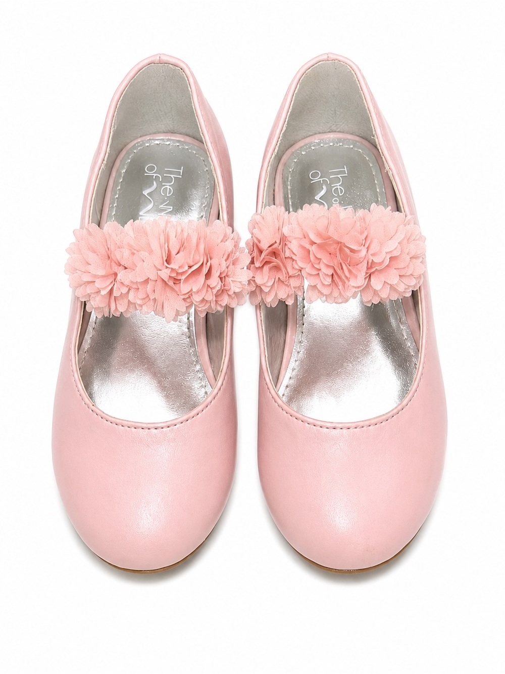 The Touch of Nina Girls Pink Floral Mary Jane Dress Shoes